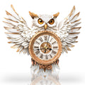 Snowy Owl– DIY Wooden Clock, 3D Puzzle Craft Kit