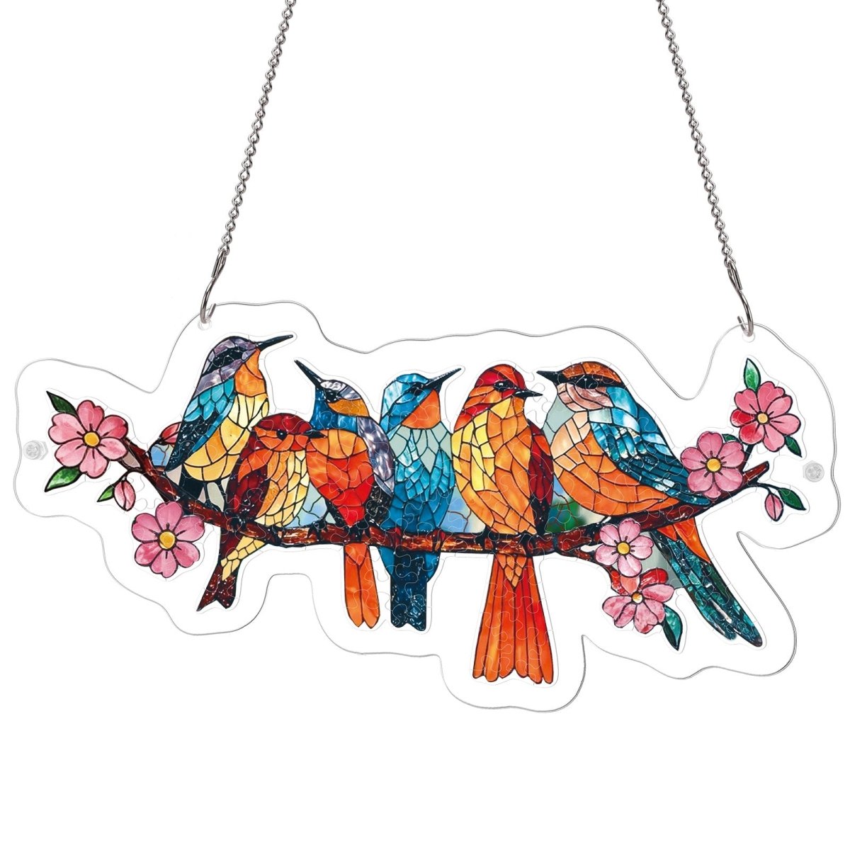 Blossom Songbirds Light Suncatcher-Acrylic Window Art