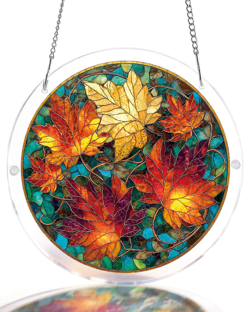 Golden Maple Light Suncatcher-Acrylic Window Art