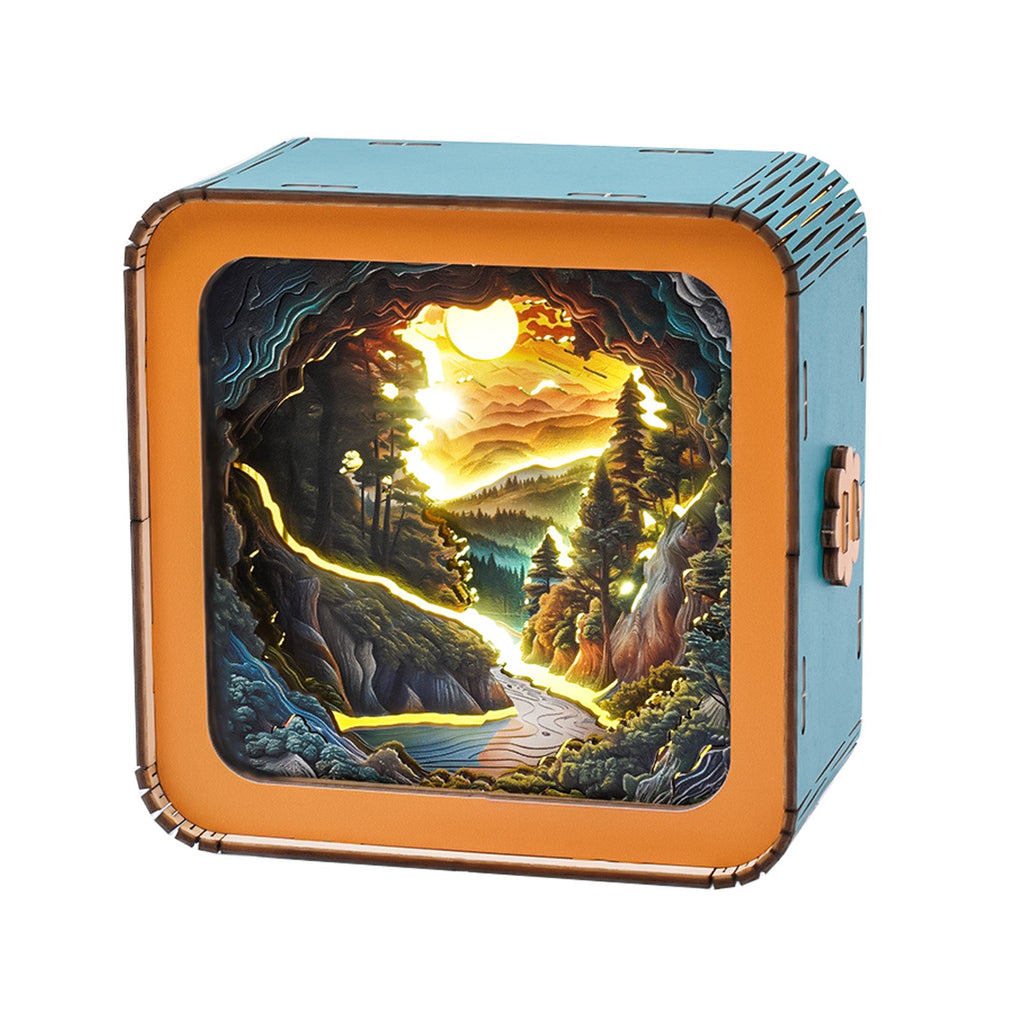 Sunset Wilderness Path Kit - 3D Wooden Puzzle Night Light