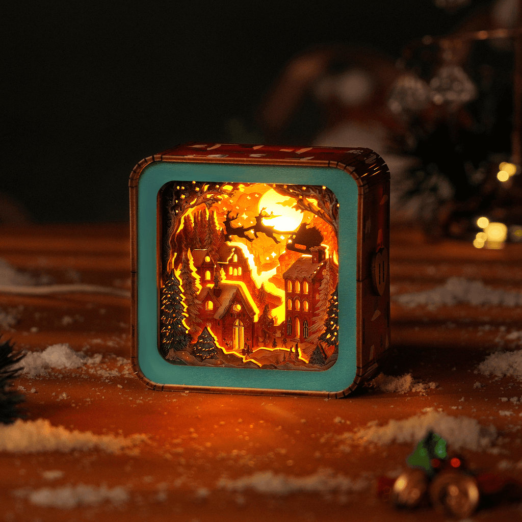 Wonderful Christmas Eve Kit- 3D Wooden Puzzle Night Light