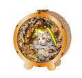 Mystical Cat Kit - 3D Wooden Puzzle Night Light