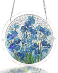 Azure Bloom Whisper Light Suncatcher-Acrylic Window Art