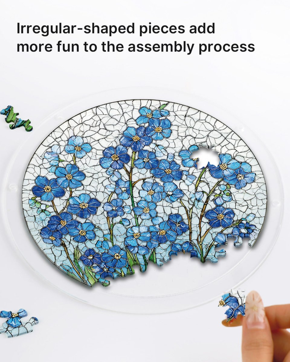 Azure Bloom Whisper Light Suncatcher-Acrylic Window Art