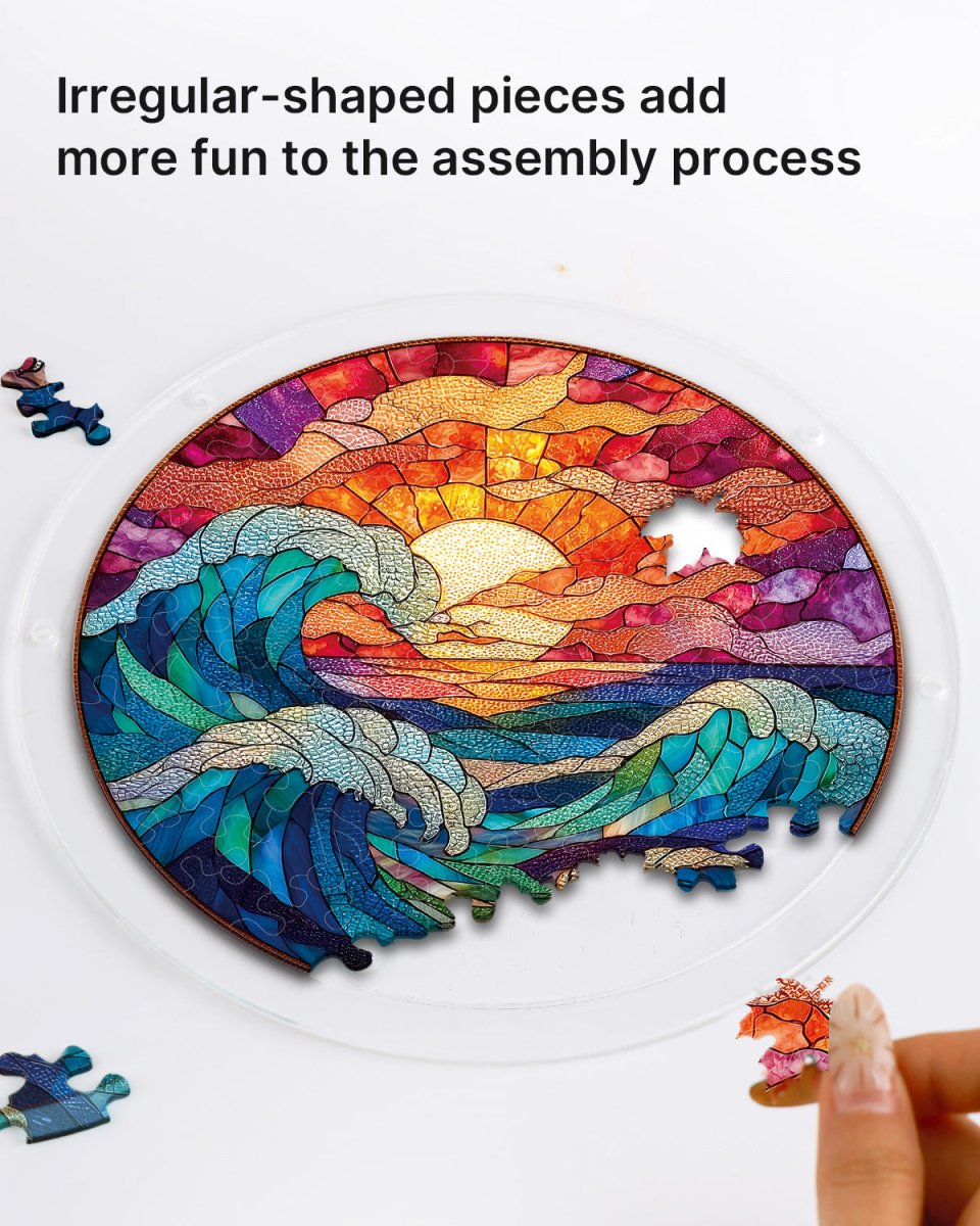 Chasing the Sun Sea Light Suncatcher-Acrylic Window Art