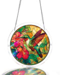Emerald Flame Hummingbird Light Suncatcher-Acrylic Window Art