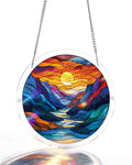 Moonlit Riverscape Light Suncatcher-Acrylic Window Art