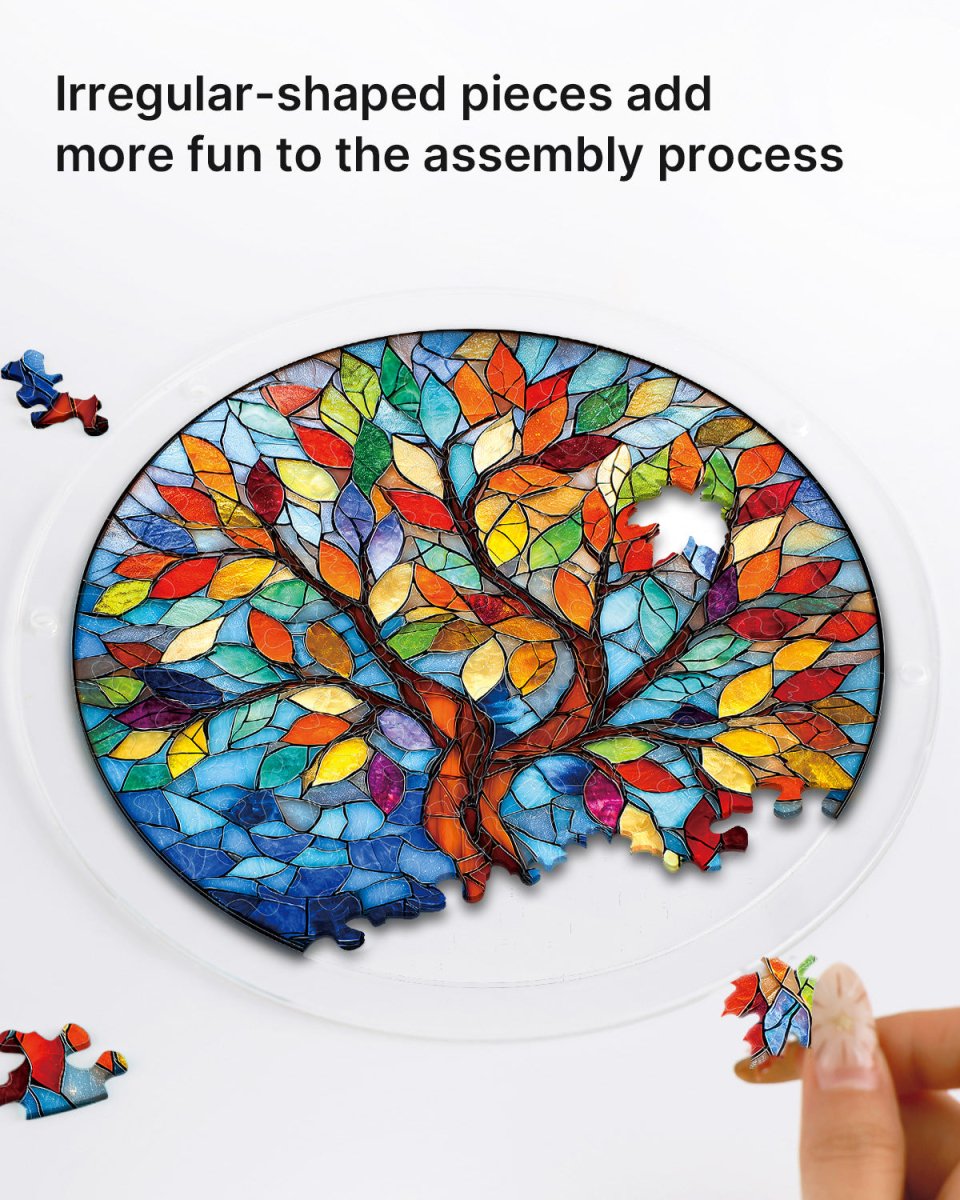Tree of Radiant Glass Light Suncatcher-Acrylic Window Art