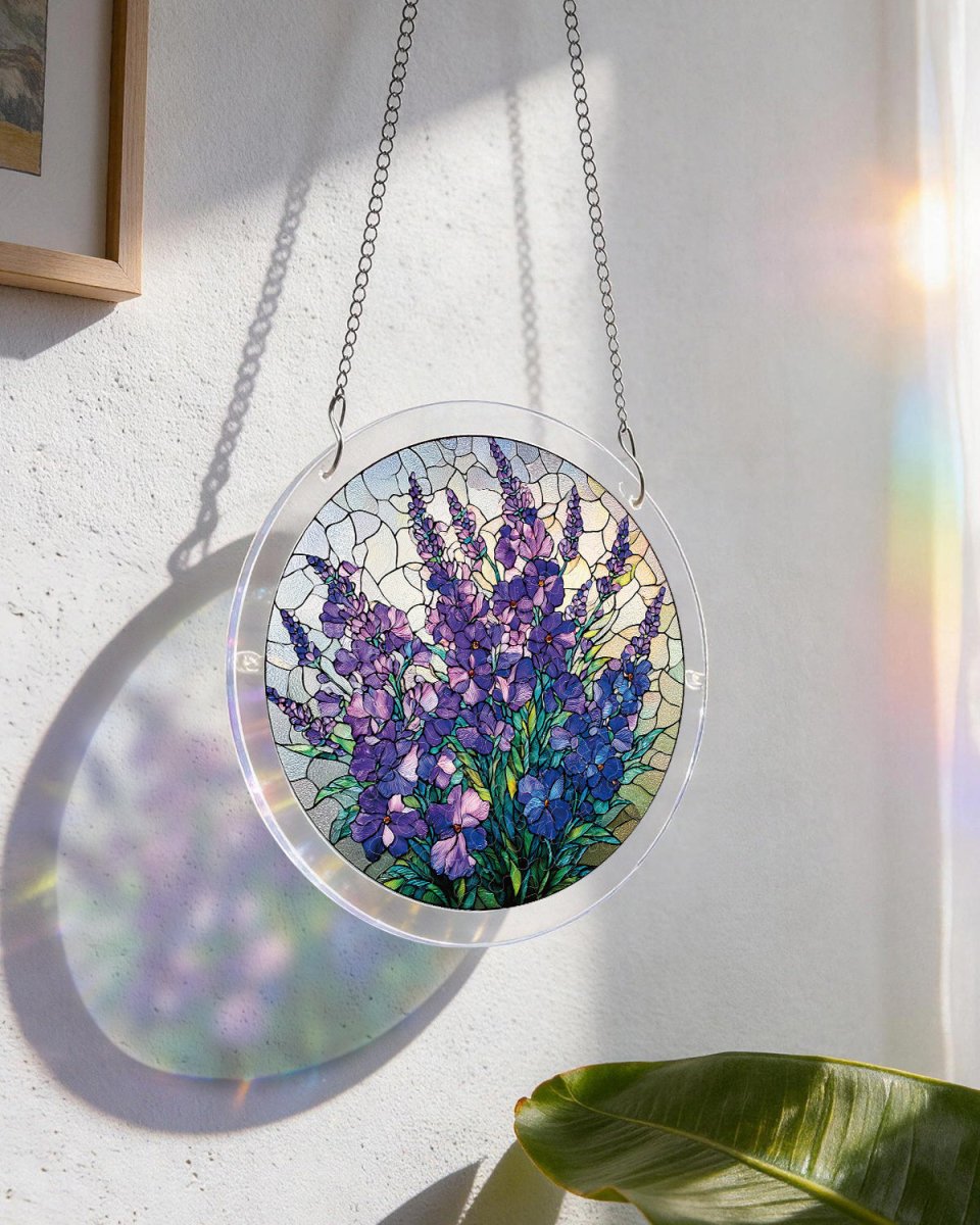 Violet Garden Grace Light Suncatcher-Acrylic Window Art