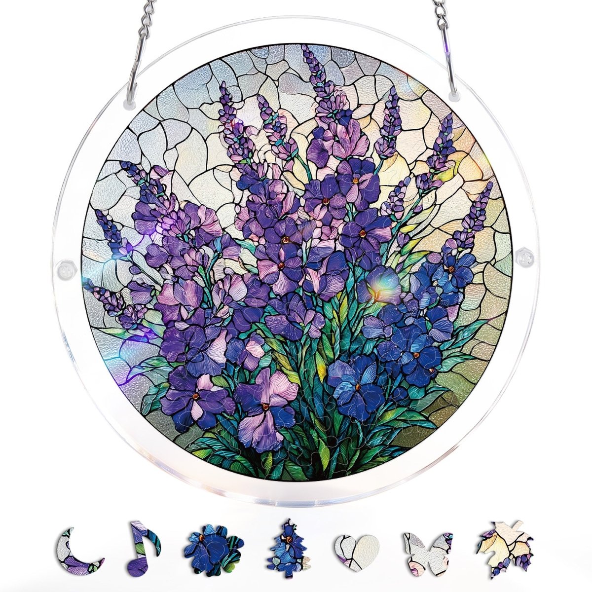 Violet Garden Grace Light Suncatcher-Acrylic Window Art