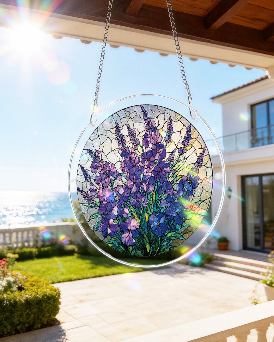 Violet Garden Grace Light Suncatcher-Acrylic Window Art