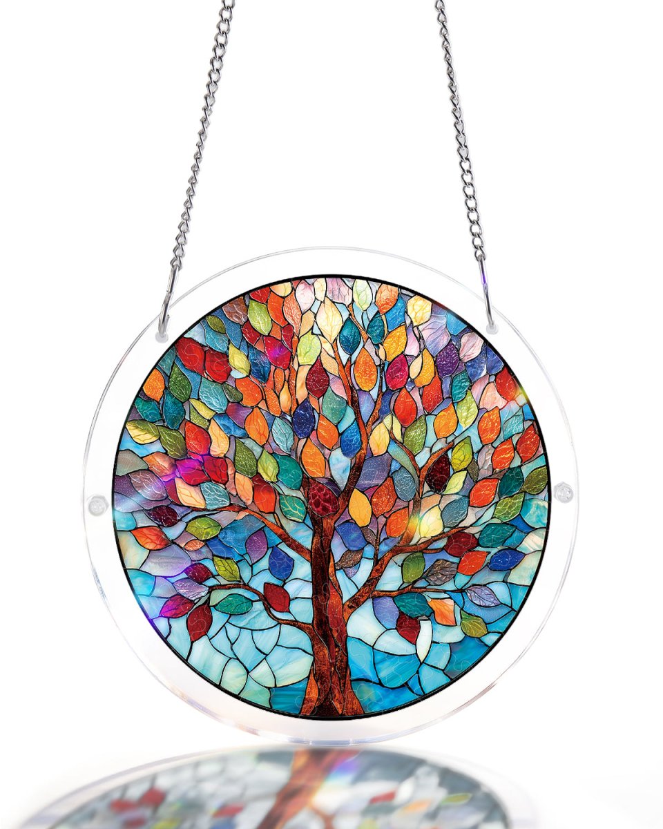 Vivid Tree of Life Light Suncatcher-Acrylic Window Art