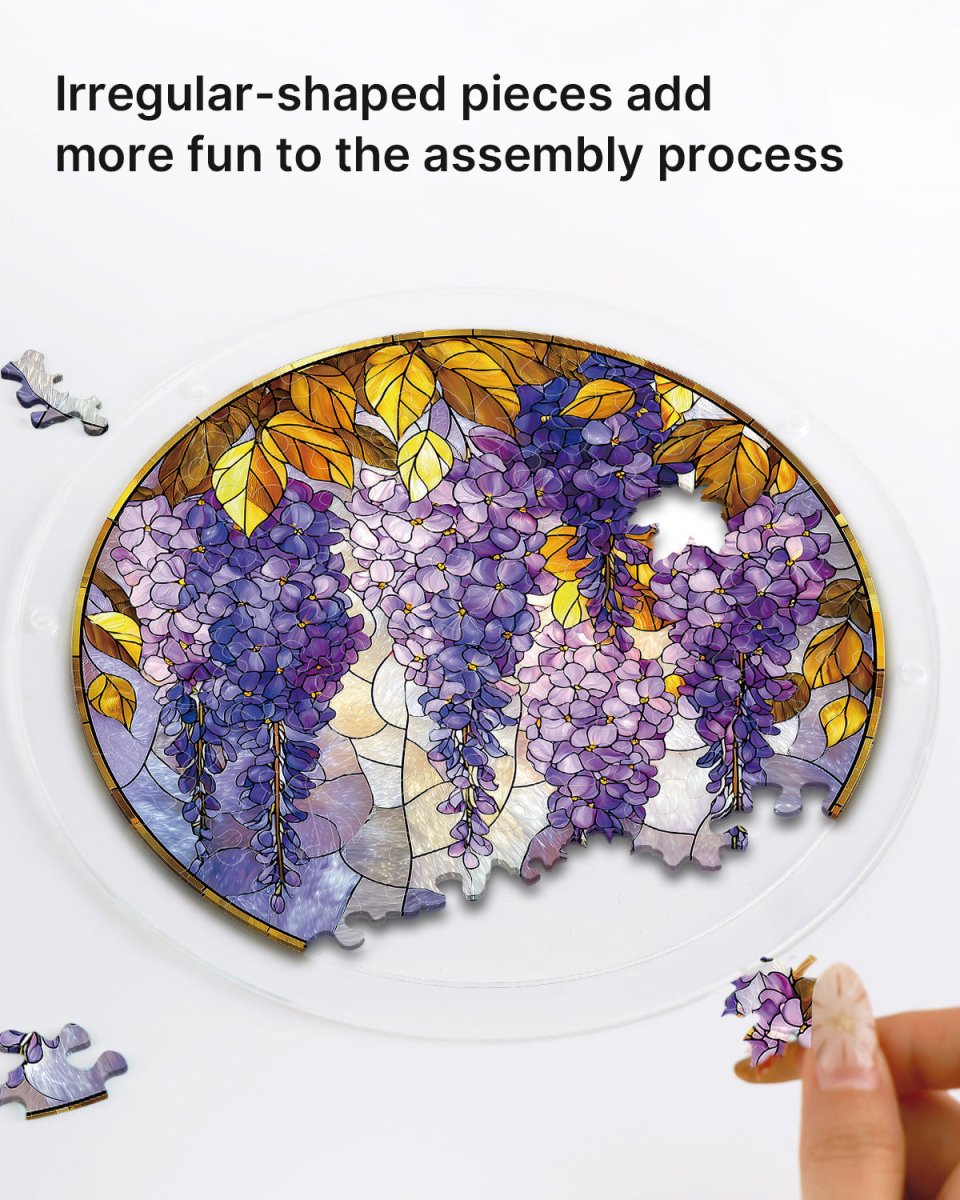 Wisteria in Glasslight Light Suncatcher-Acrylic Window Art