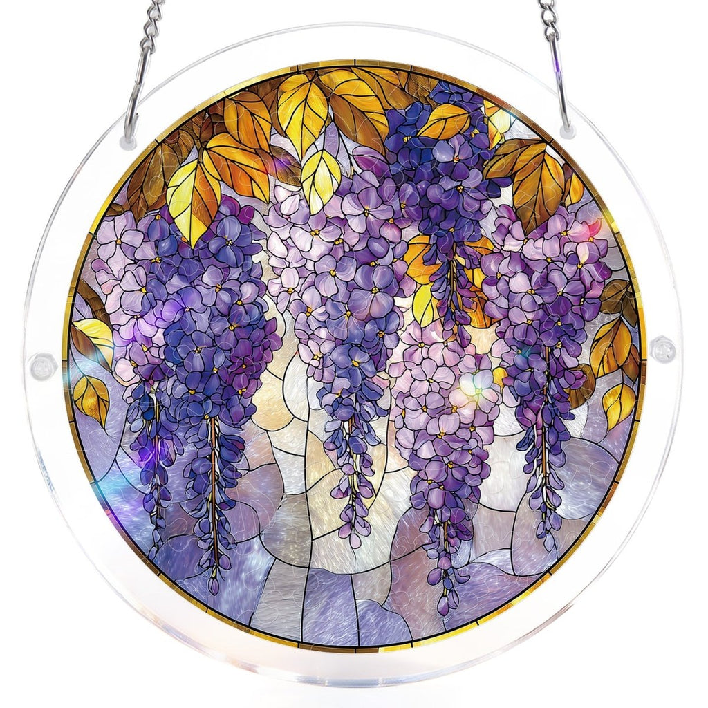 Wisteria in Glasslight Light Suncatcher-Acrylic Window Art