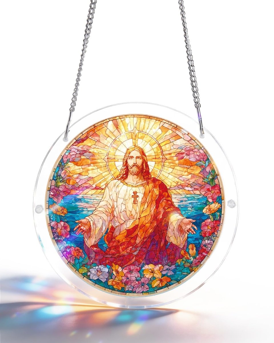 Holy Light of Jesus Light Suncatcher-Acrylic Window Art