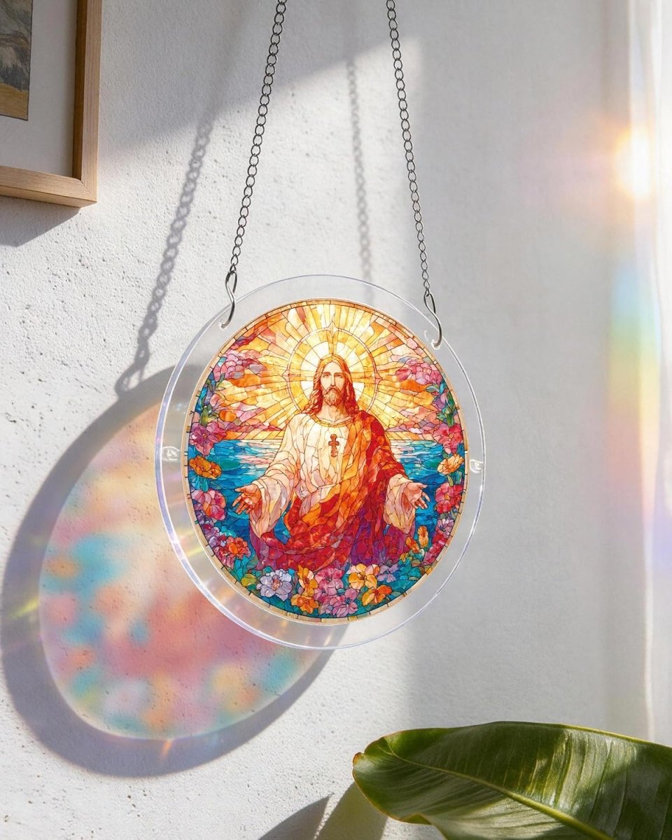 Holy Light of Jesus Light Suncatcher-Acrylic Window Art