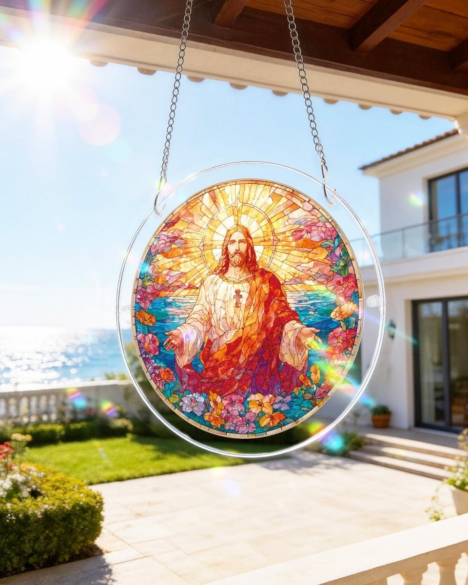 Holy Light of Jesus Light Suncatcher-Acrylic Window Art
