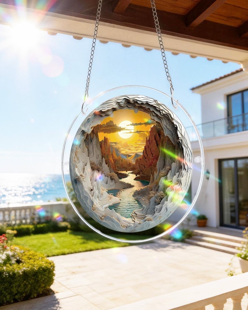 Sunset Canyon Light Suncatcher-Acrylic Window Art