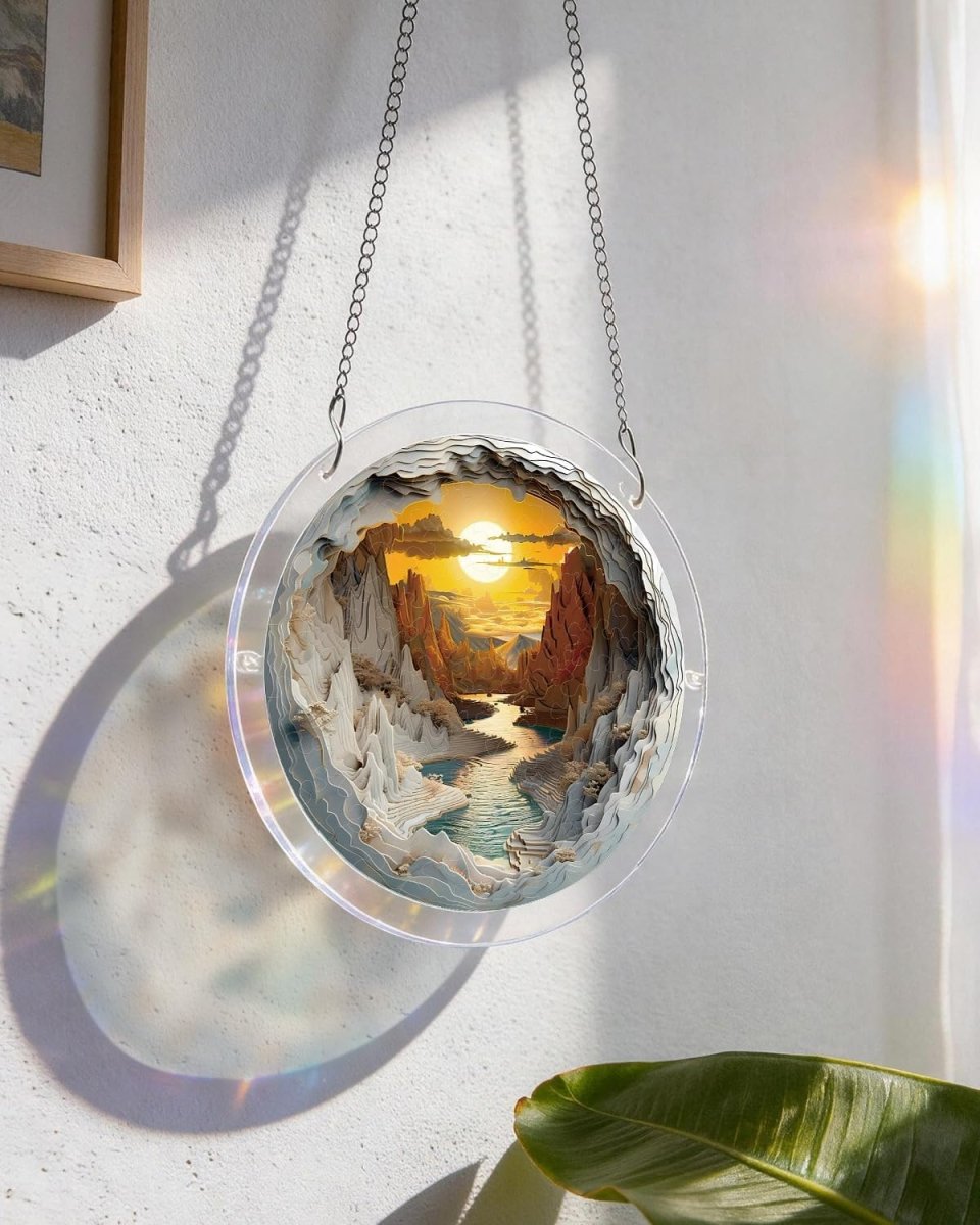 Sunset Canyon Light Suncatcher-Acrylic Window Art