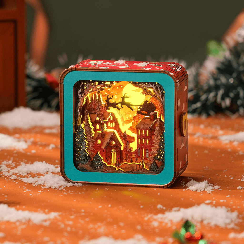 Wonderful Christmas Eve Kit- 3D Wooden Puzzle Night Light