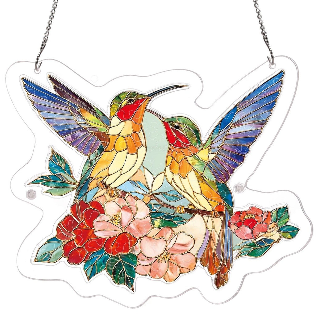 Two Birds of Spring Light Suncatcher-Acrylic Window Art