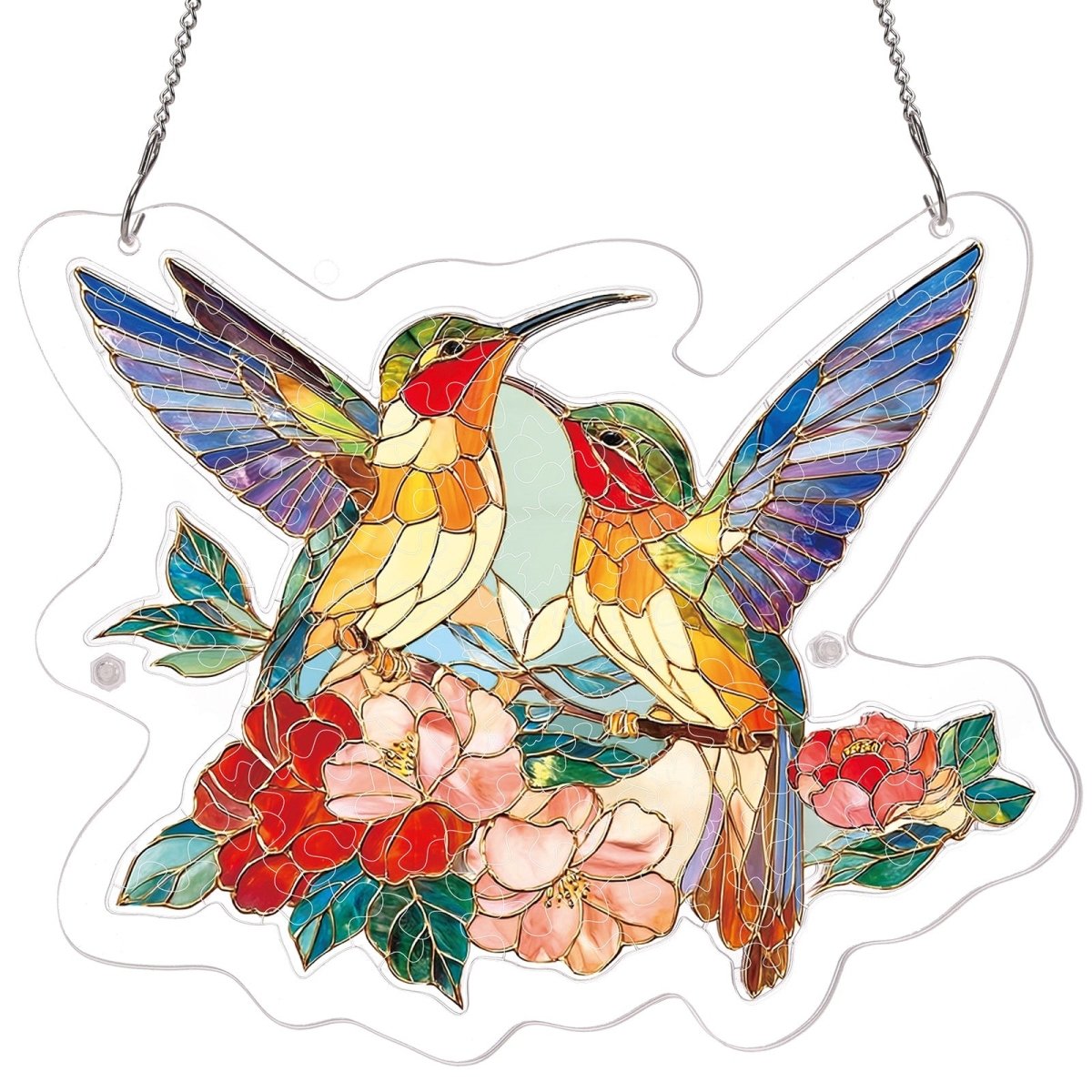 Two Birds of Spring Light Suncatcher-Acrylic Window Art