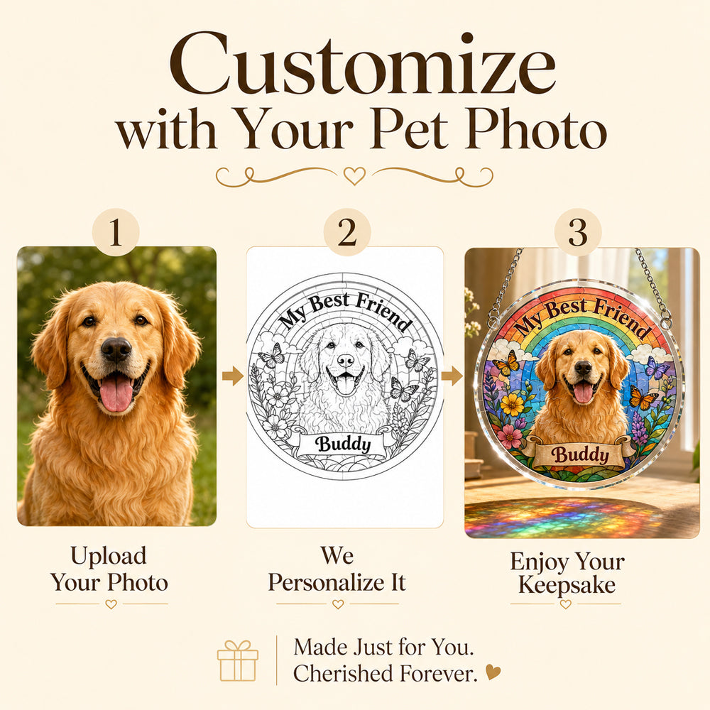 Customize Acrylic Jigsaw Puzzle Suncatcher - My Best Friend