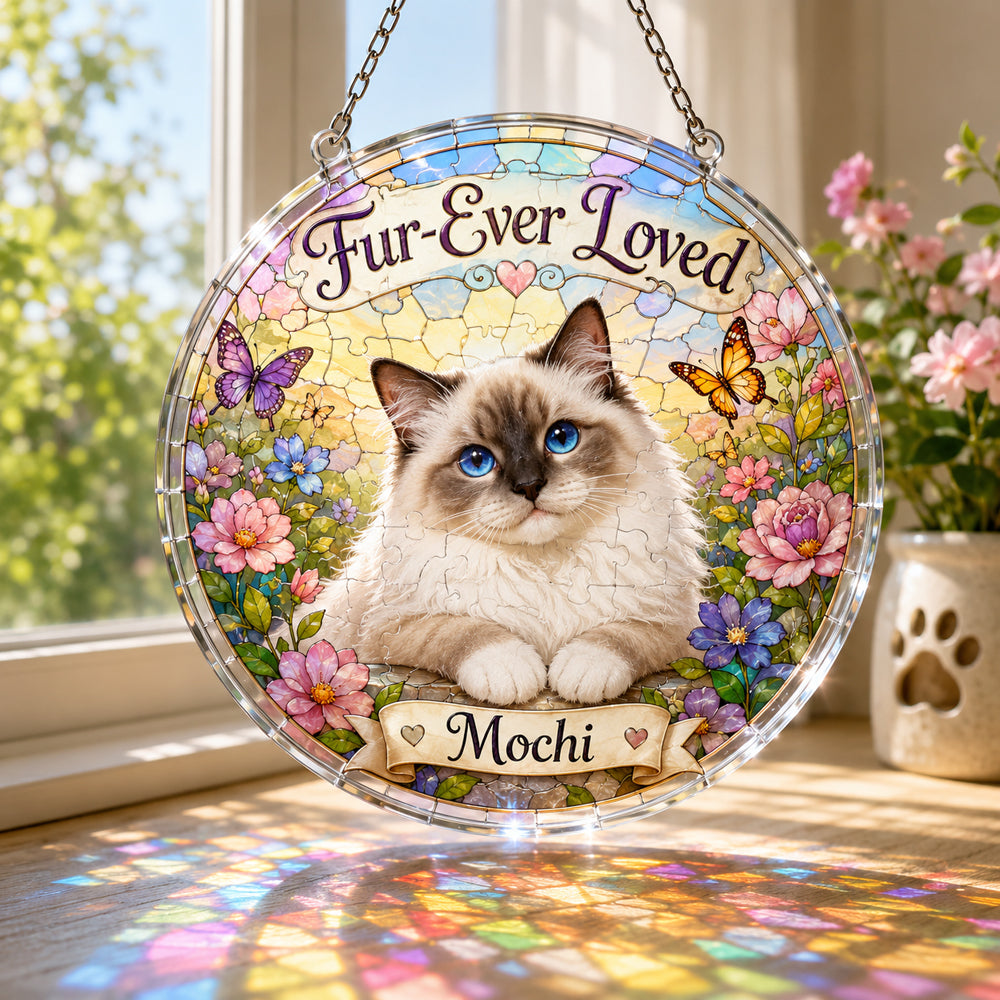 Customize Acrylic Jigsaw Puzzle Suncatcher - Fur-Ever Loved