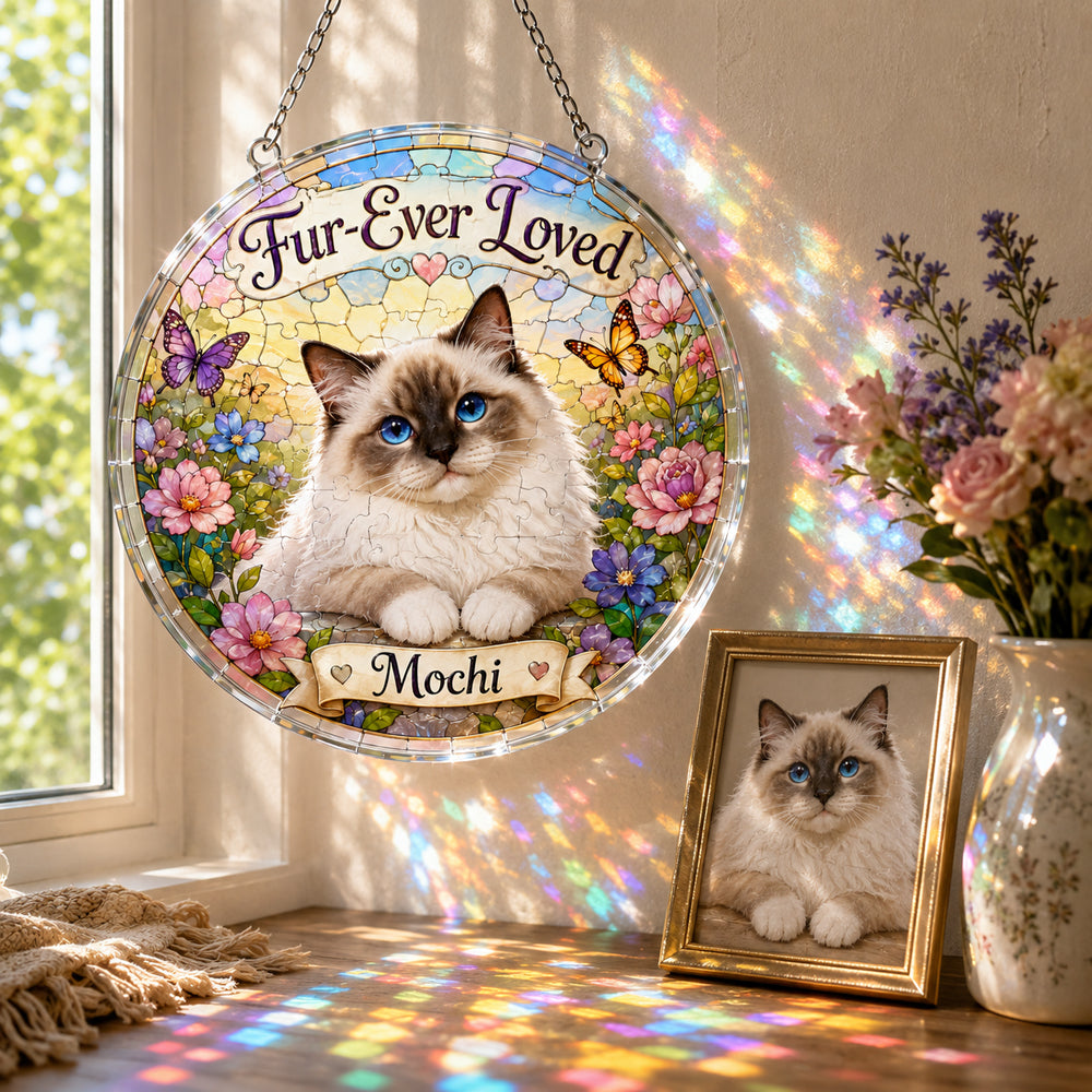 Customize Acrylic Jigsaw Puzzle Suncatcher - Fur-Ever Loved