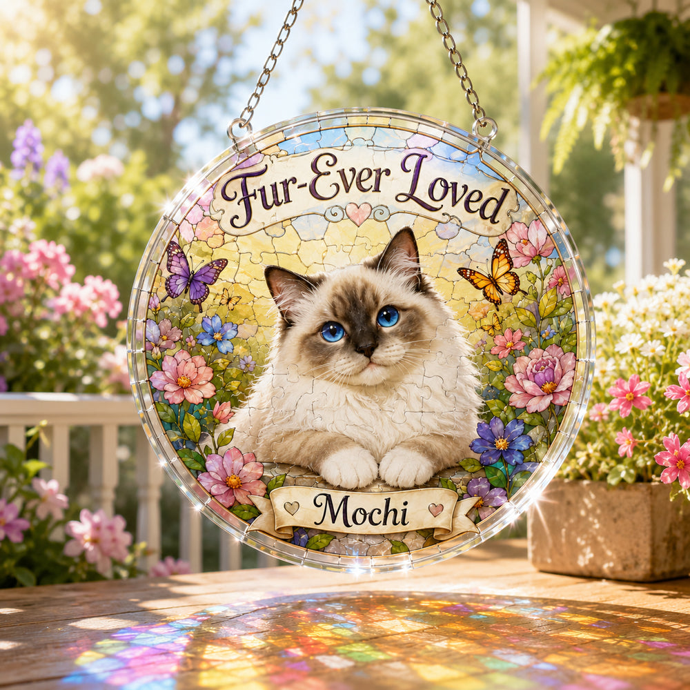 Customize Acrylic Jigsaw Puzzle Suncatcher - Fur-Ever Loved