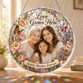 Customize Acrylic Jigsaw Puzzle Suncatcher - Love Grows Here