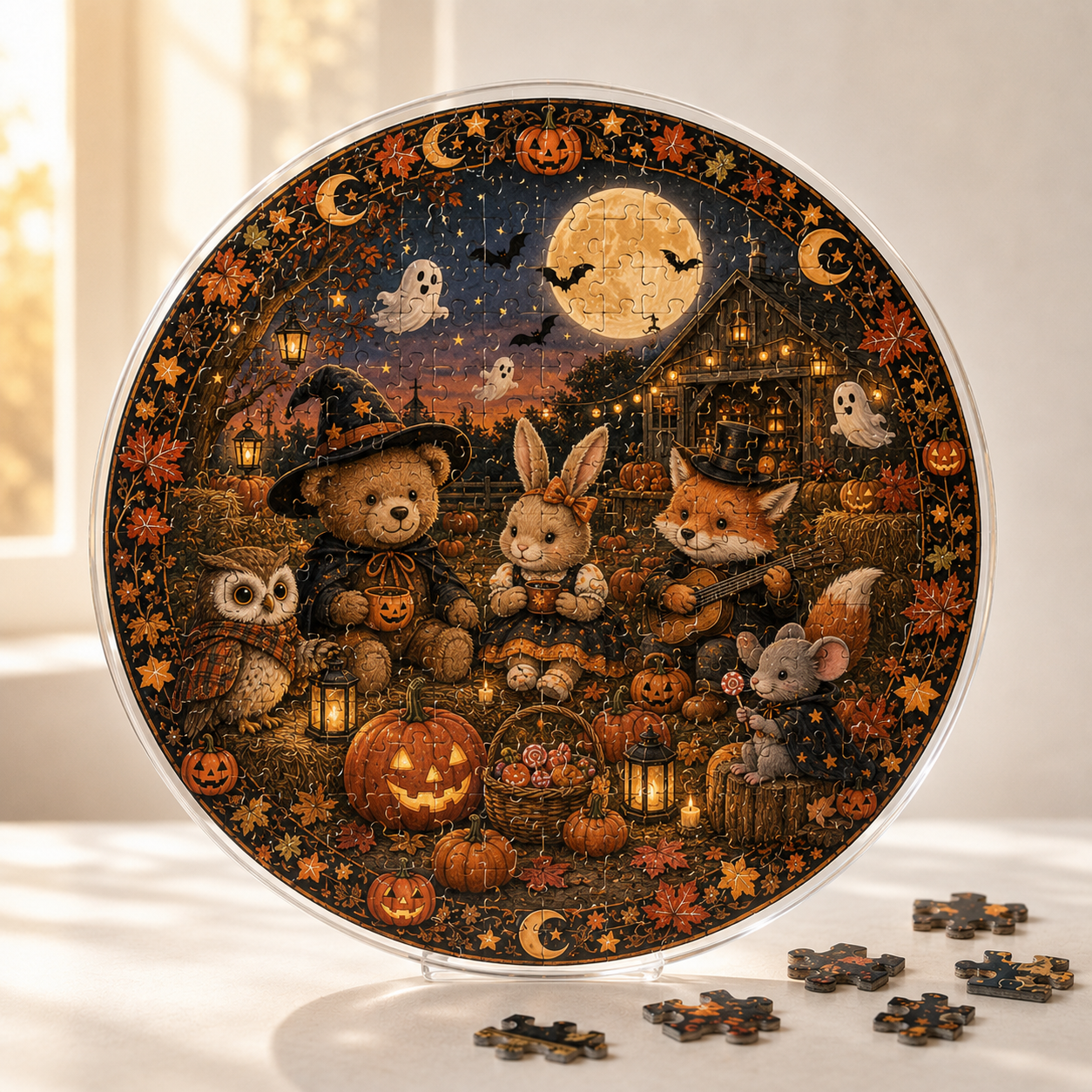 Halloween Acrylic Jigsaw Puzzle Suncatcher - 13