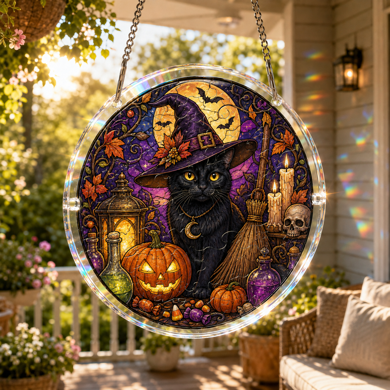 Halloween Acrylic Jigsaw Puzzle Suncatcher - 19