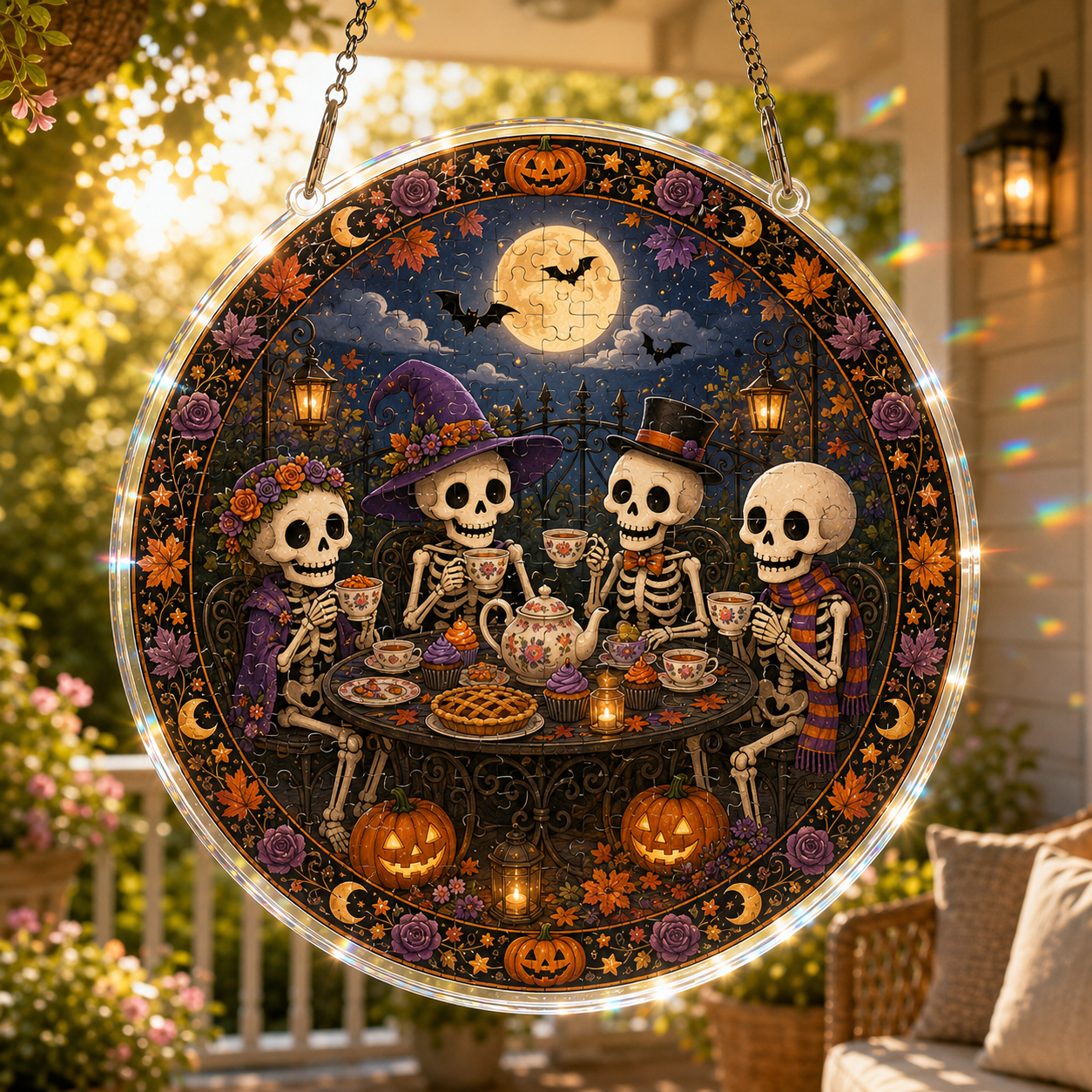 Halloween Acrylic Jigsaw Puzzle Suncatcher - 22