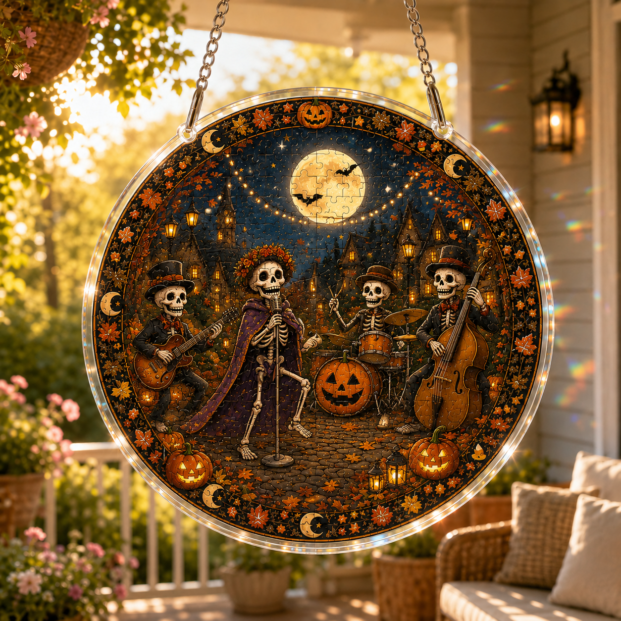 Halloween Acrylic Jigsaw Puzzle Suncatcher - 11
