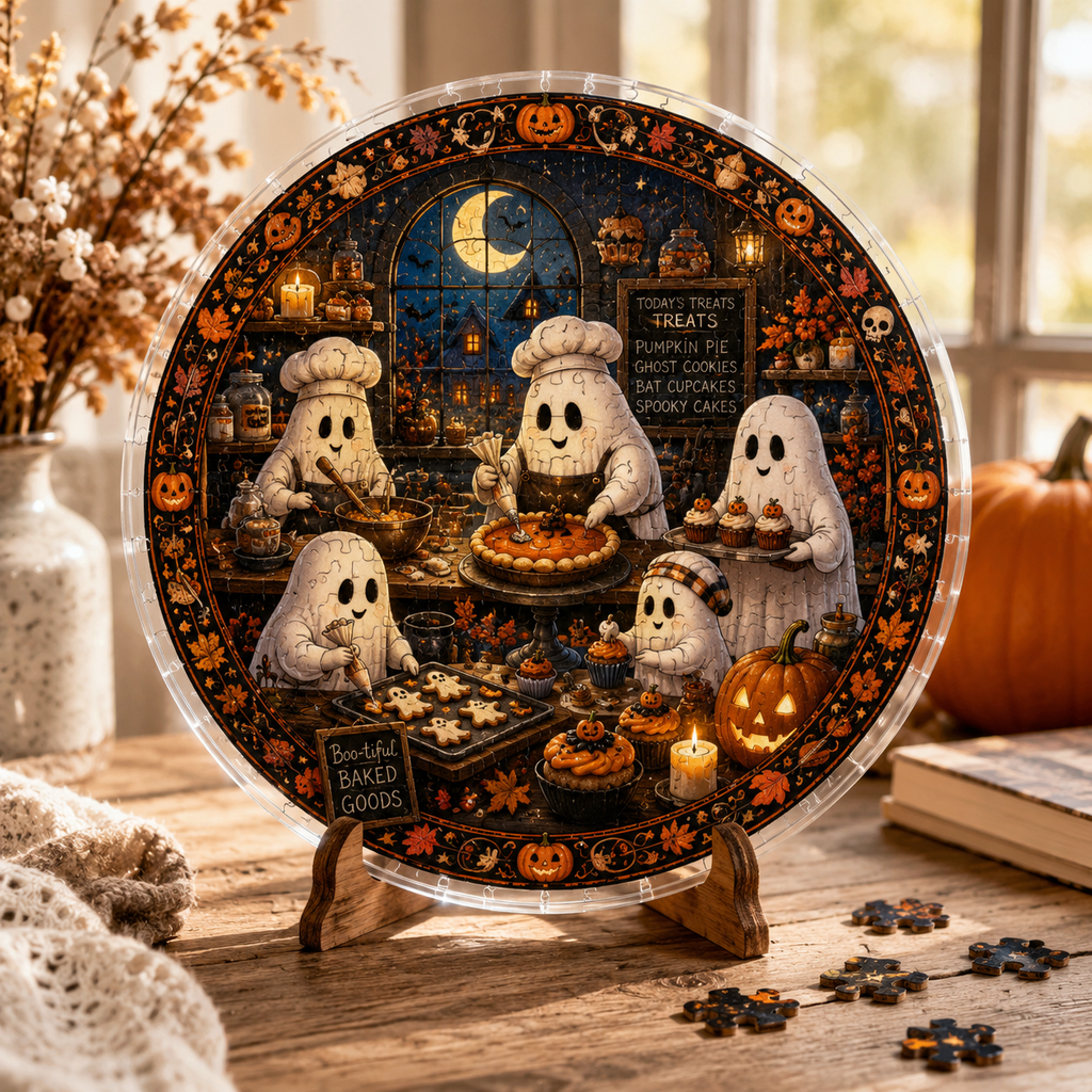 Halloween Acrylic Jigsaw Puzzle Suncatcher - 31