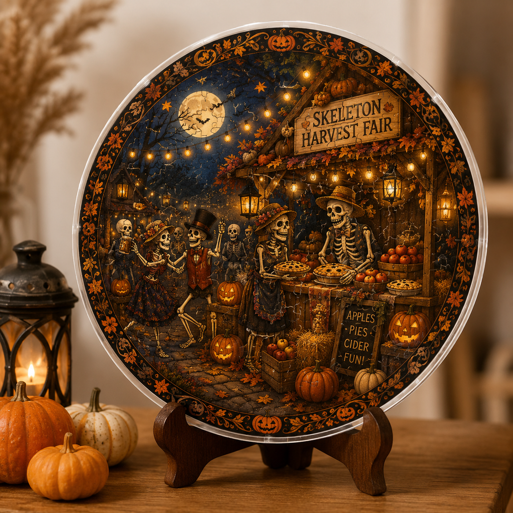 Halloween Acrylic Jigsaw Puzzle Suncatcher - 33
