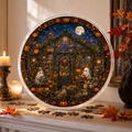 Halloween Acrylic Jigsaw Puzzle Suncatcher - 35