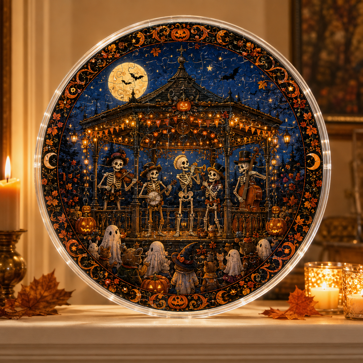 Halloween Acrylic Jigsaw Puzzle Suncatcher - 38
