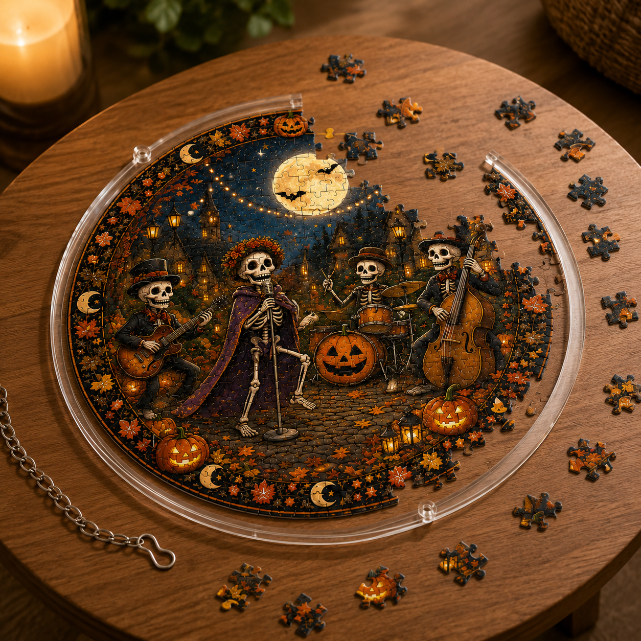 Halloween Acrylic Jigsaw Puzzle Suncatcher - 11