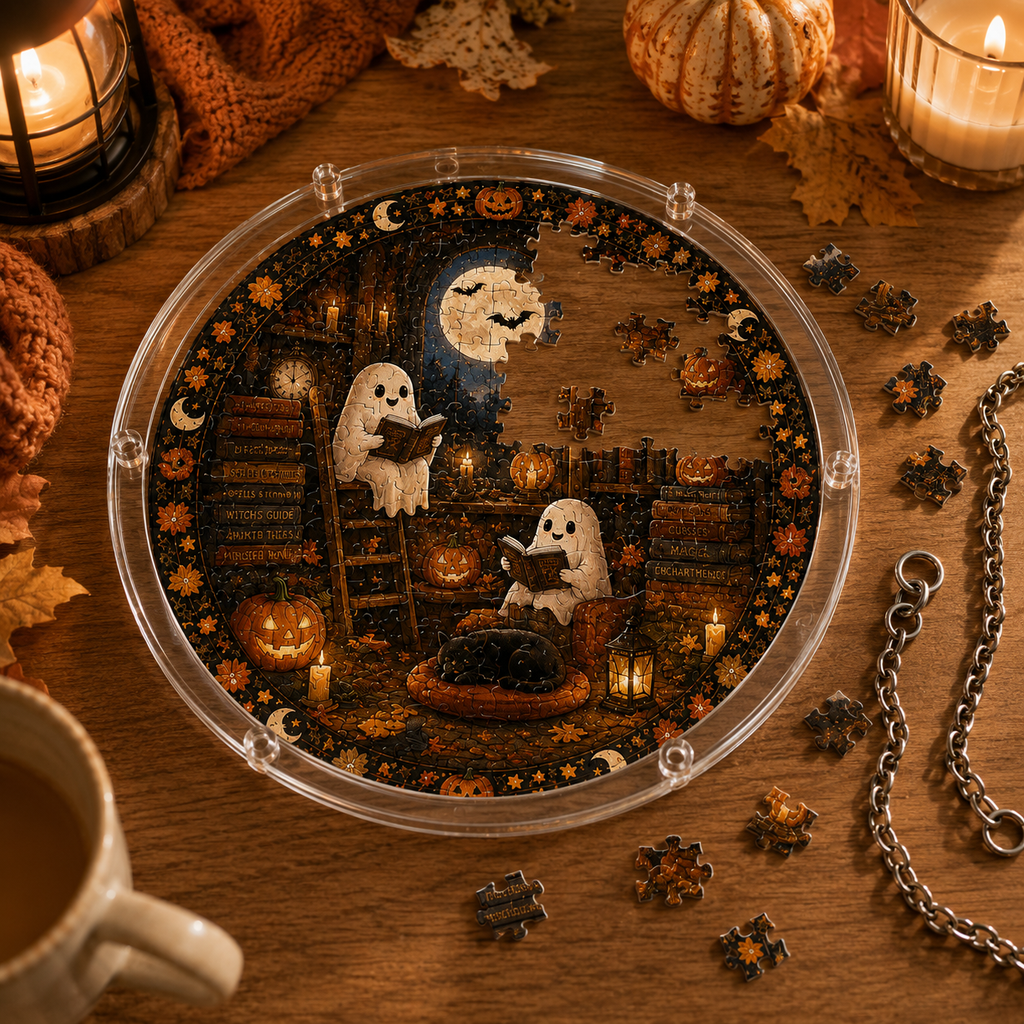 Halloween Acrylic Jigsaw Puzzle Suncatcher - 12