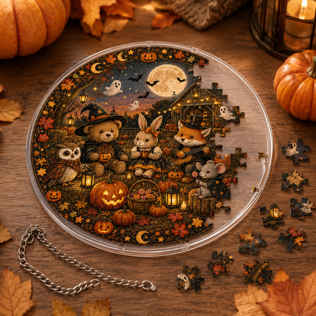 Halloween Acrylic Jigsaw Puzzle Suncatcher - 13