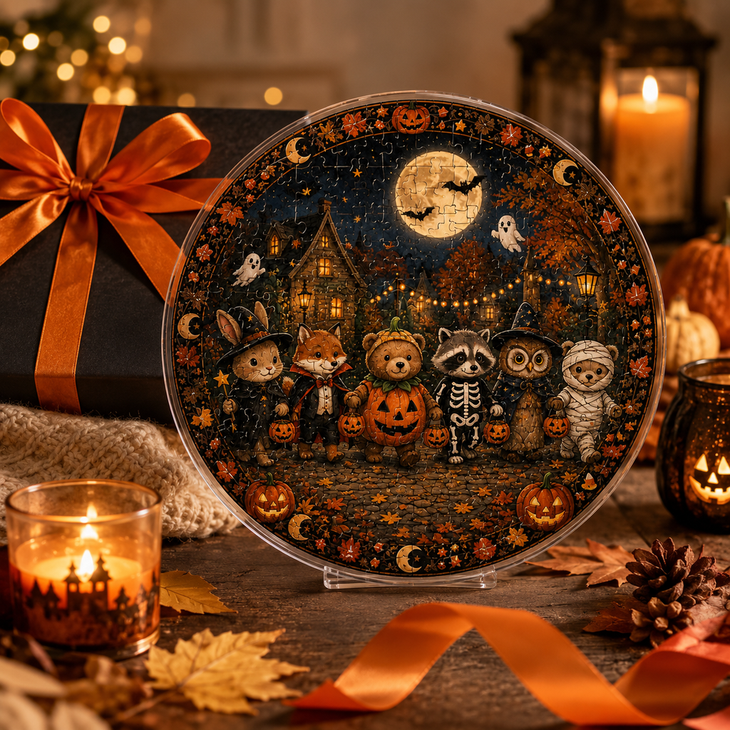 Halloween Acrylic Jigsaw Puzzle Suncatcher - 16