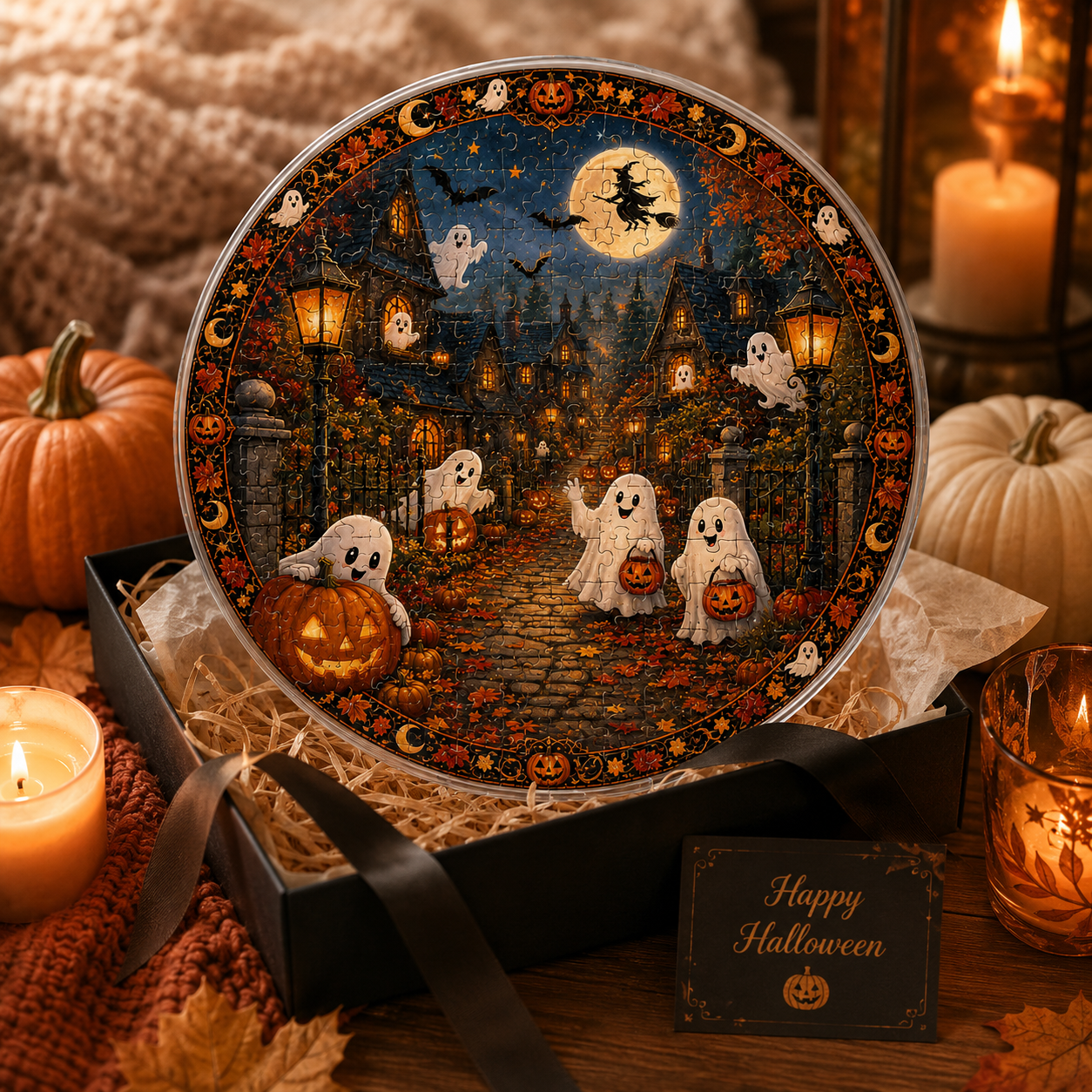 Halloween Acrylic Jigsaw Puzzle Suncatcher - 17