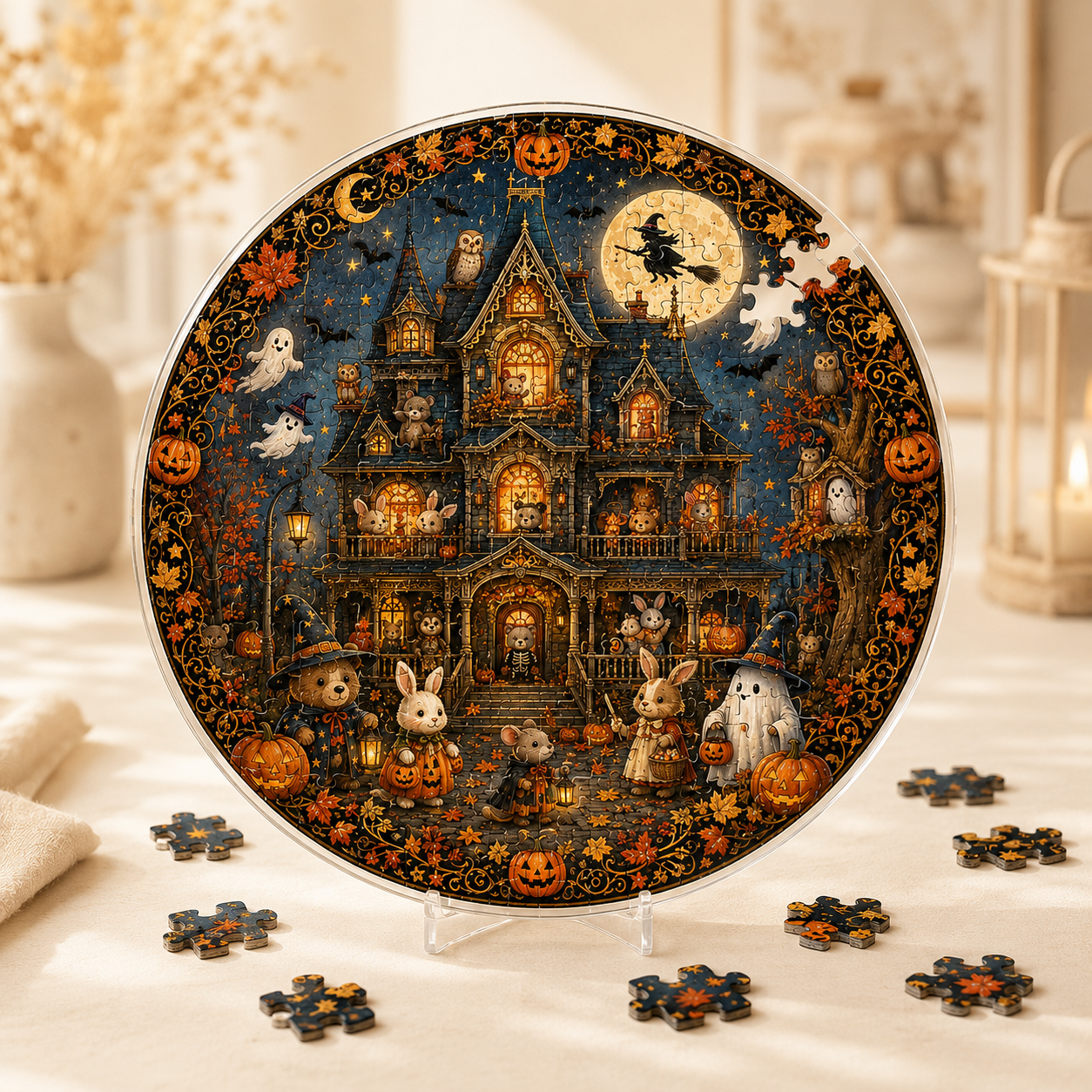 Halloween Acrylic Jigsaw Puzzle Suncatcher - 18