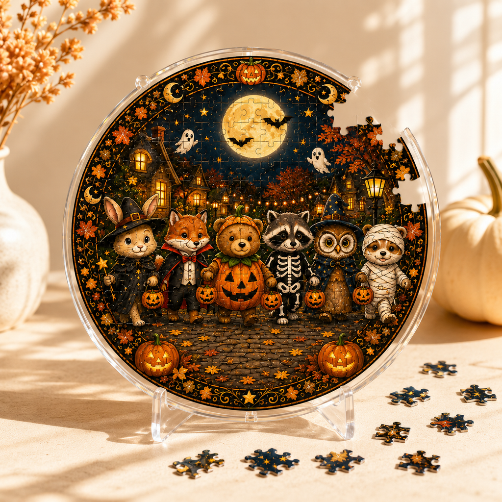 Halloween Acrylic Jigsaw Puzzle Suncatcher - 21