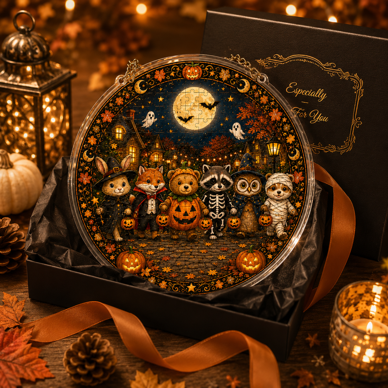 Halloween Acrylic Jigsaw Puzzle Suncatcher - 21
