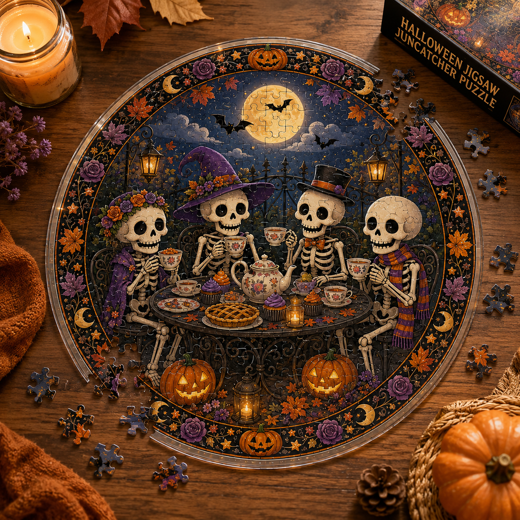 Halloween Acrylic Jigsaw Puzzle Suncatcher - 22