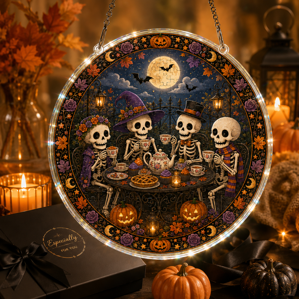 Halloween Acrylic Jigsaw Puzzle Suncatcher - 22