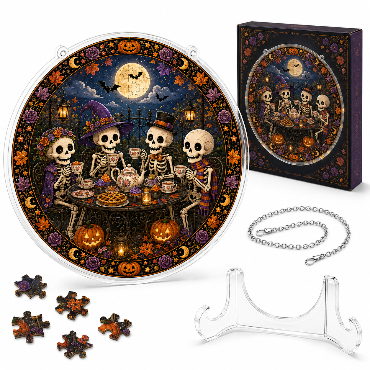 Halloween Acrylic Jigsaw Puzzle Suncatcher - 22